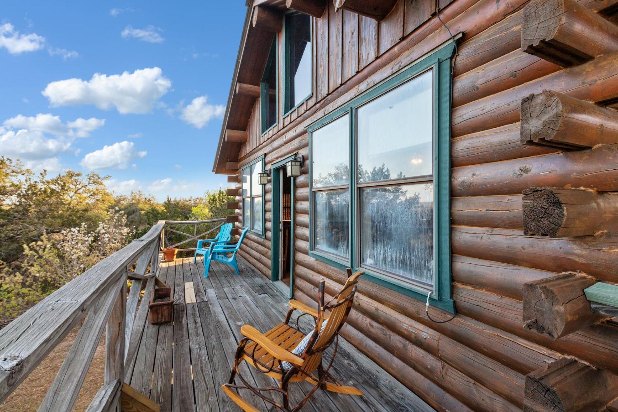 Mighty Oak Log Cabin Fredericksburg Exterior foto